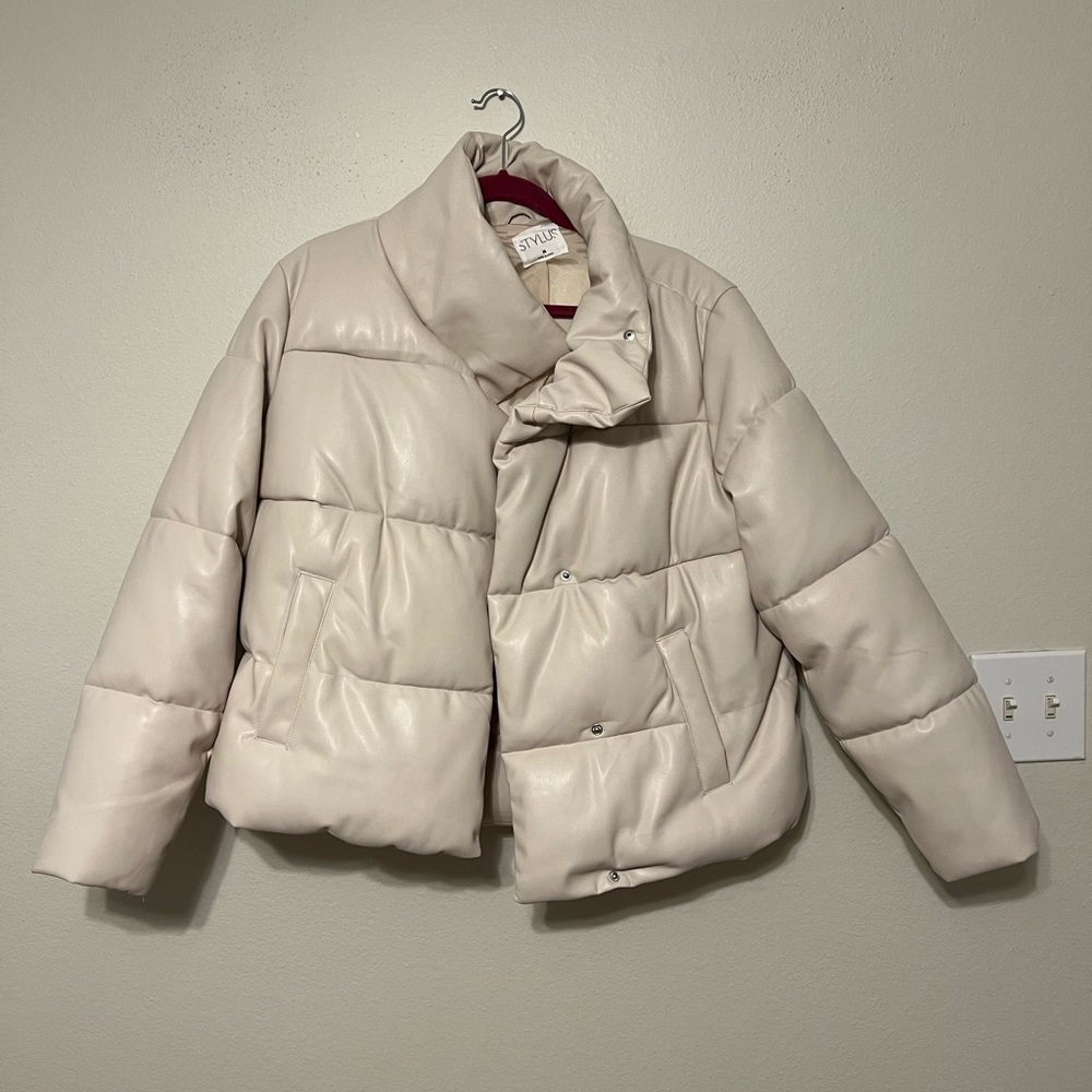 Stylus Size M Beige Puffer Coat